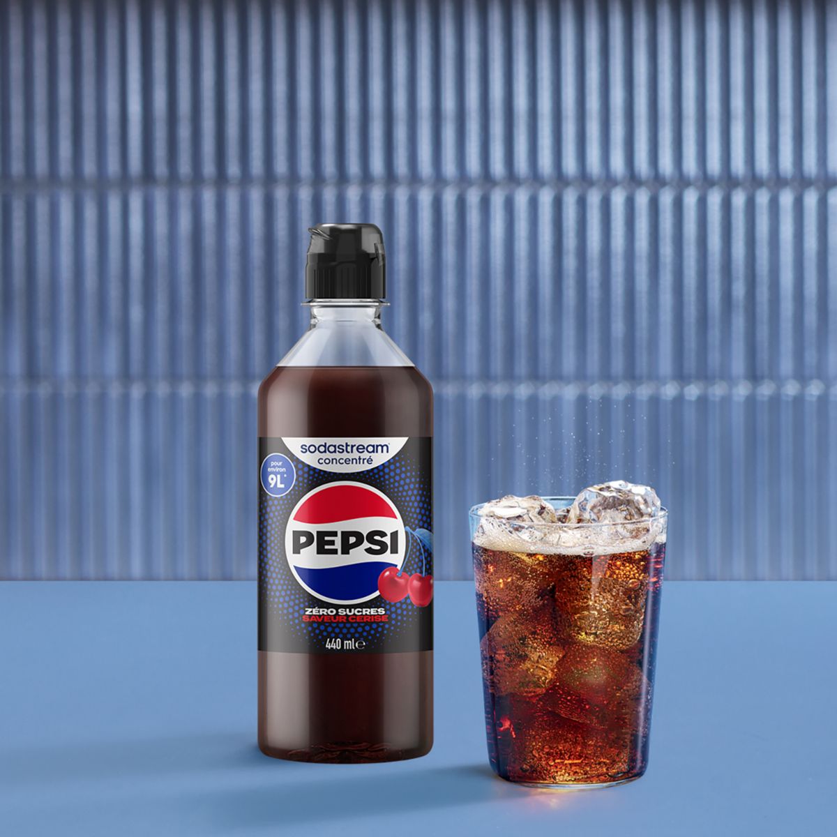 Concentré PEPSI CHERRY SANS SUCRE 440ml couleur unique, SODASTREAM