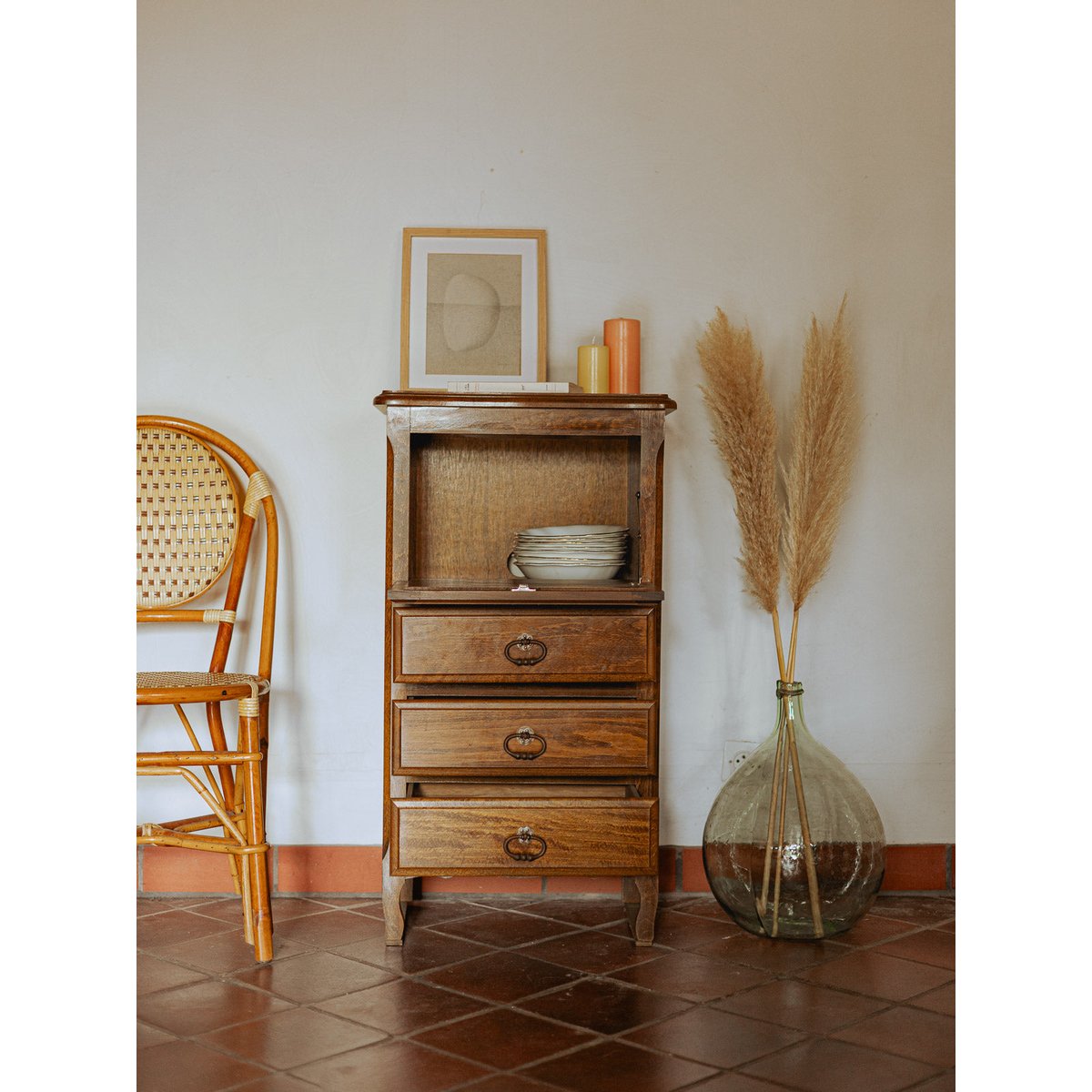Semainier de campagne anglaise Valery N°122 - Bon état bois foncé, DEBONGOUT