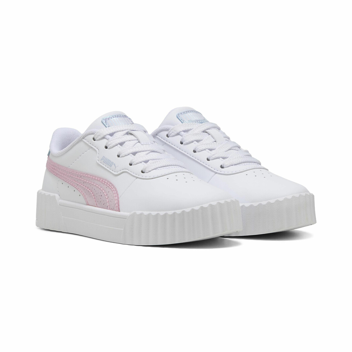 Baskets cuir Carina 3.0 Blurry Dreams blanc/rose, PUMA