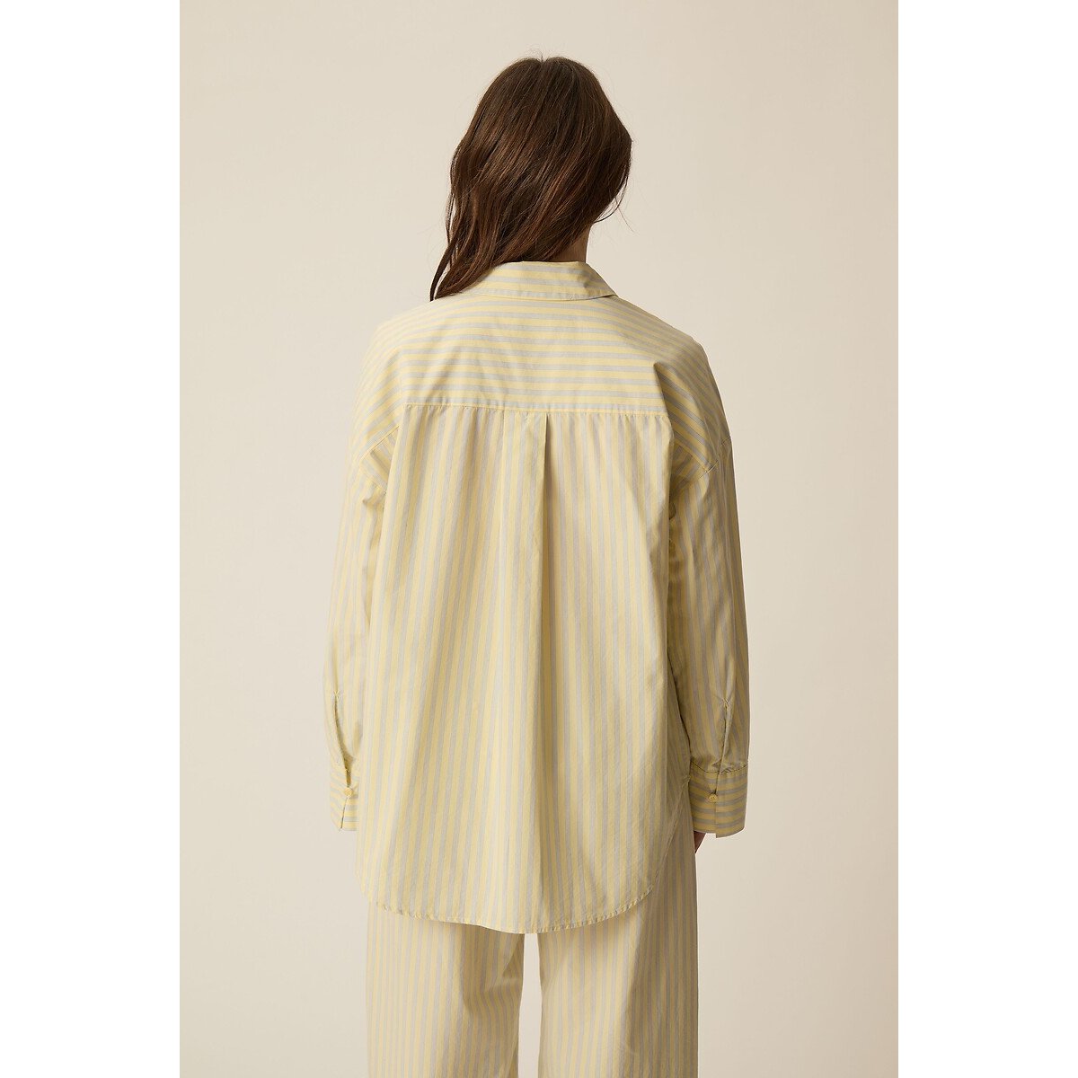 Chemise à rayures, TOTORO jaune/bleu, DES PETITS HAUTS
