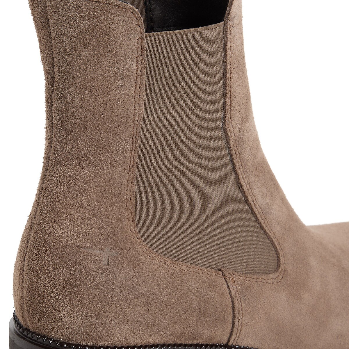 Botas Chelsea, em pele camurça toupeira, TAMARIS