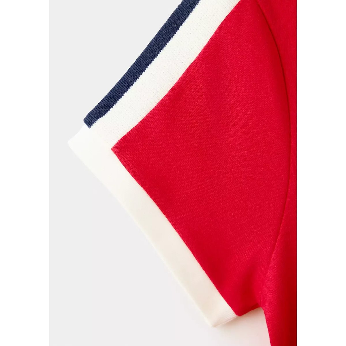 T-shirt détails contrastants rouge, MANGO