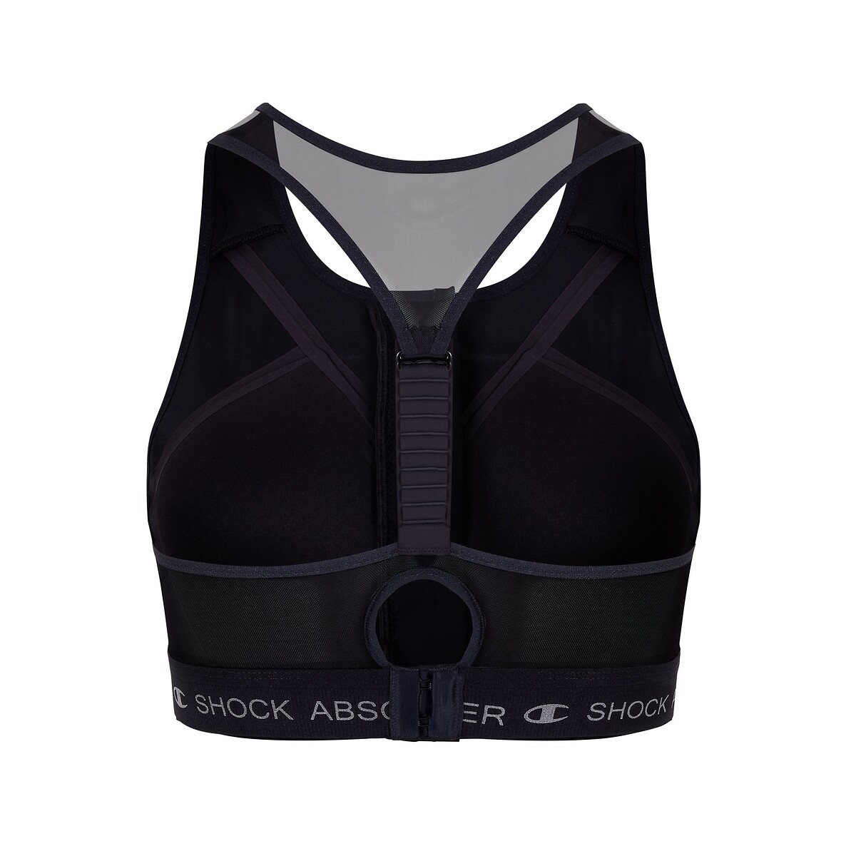 Extreme Support Sports Bra with Zip Fastening black, CHAMPION SHOCK ABSORBER