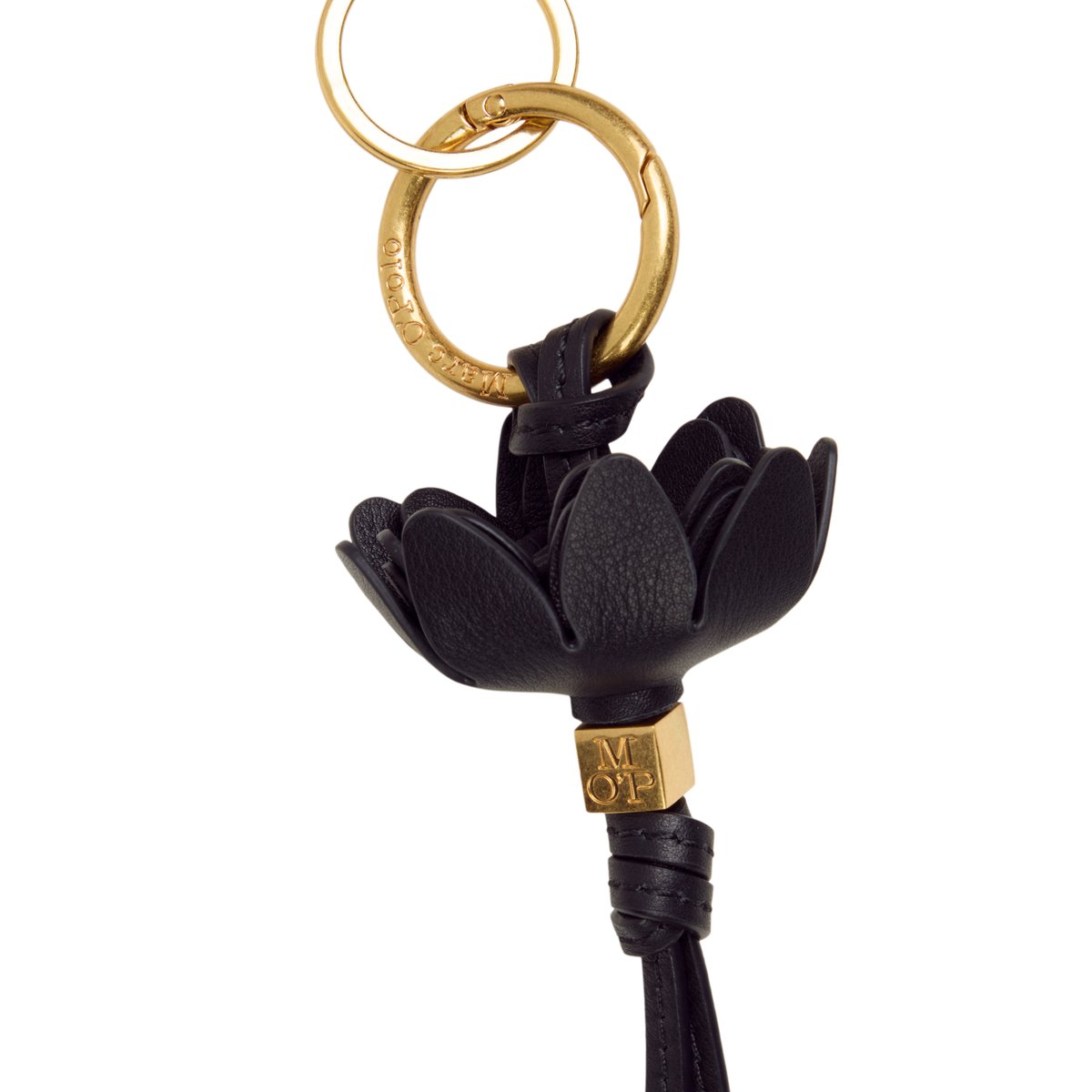 Porte-clés en cuir de haute qualité noir, MARC O'POLO