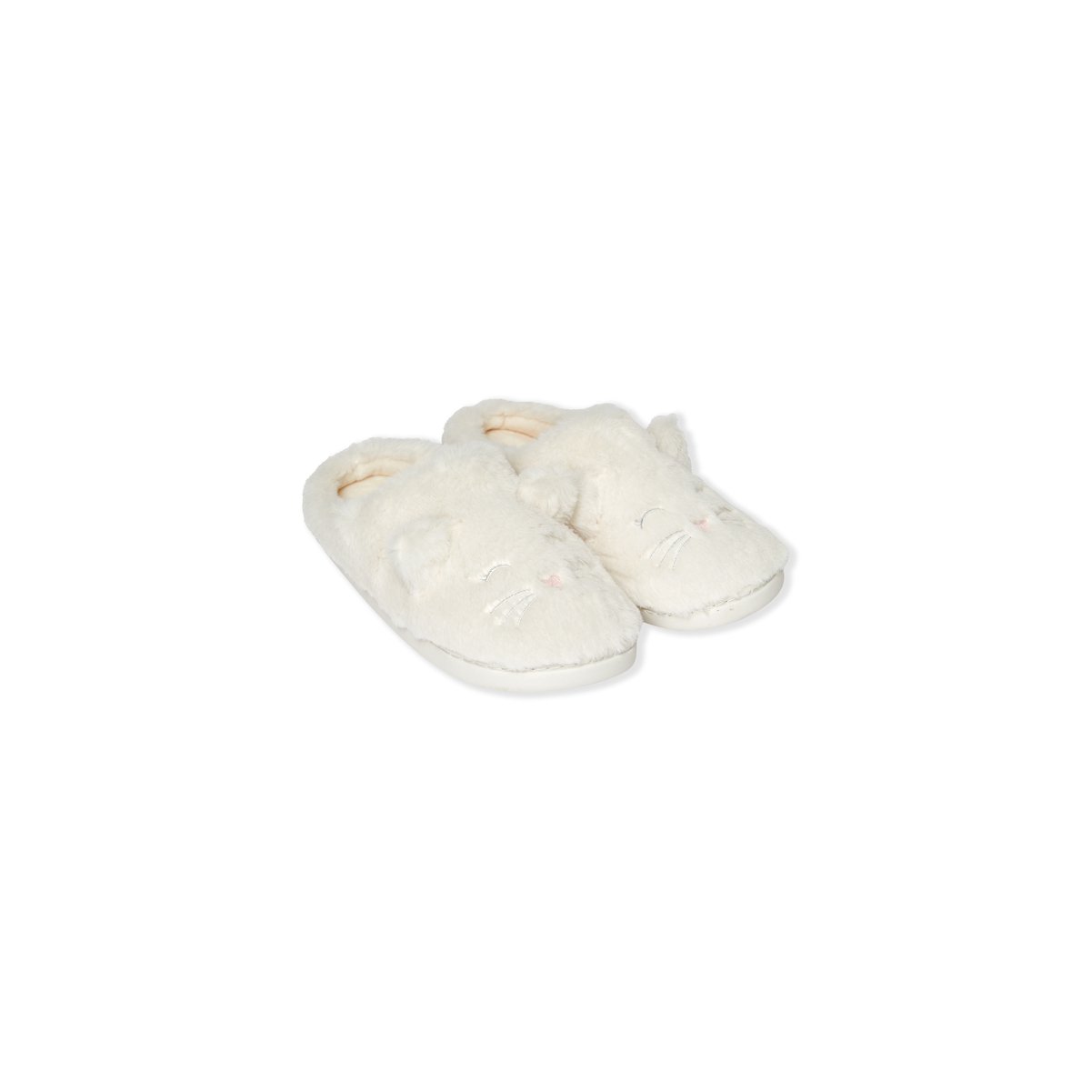 Chaussons chats LICATS ecru, ETAM