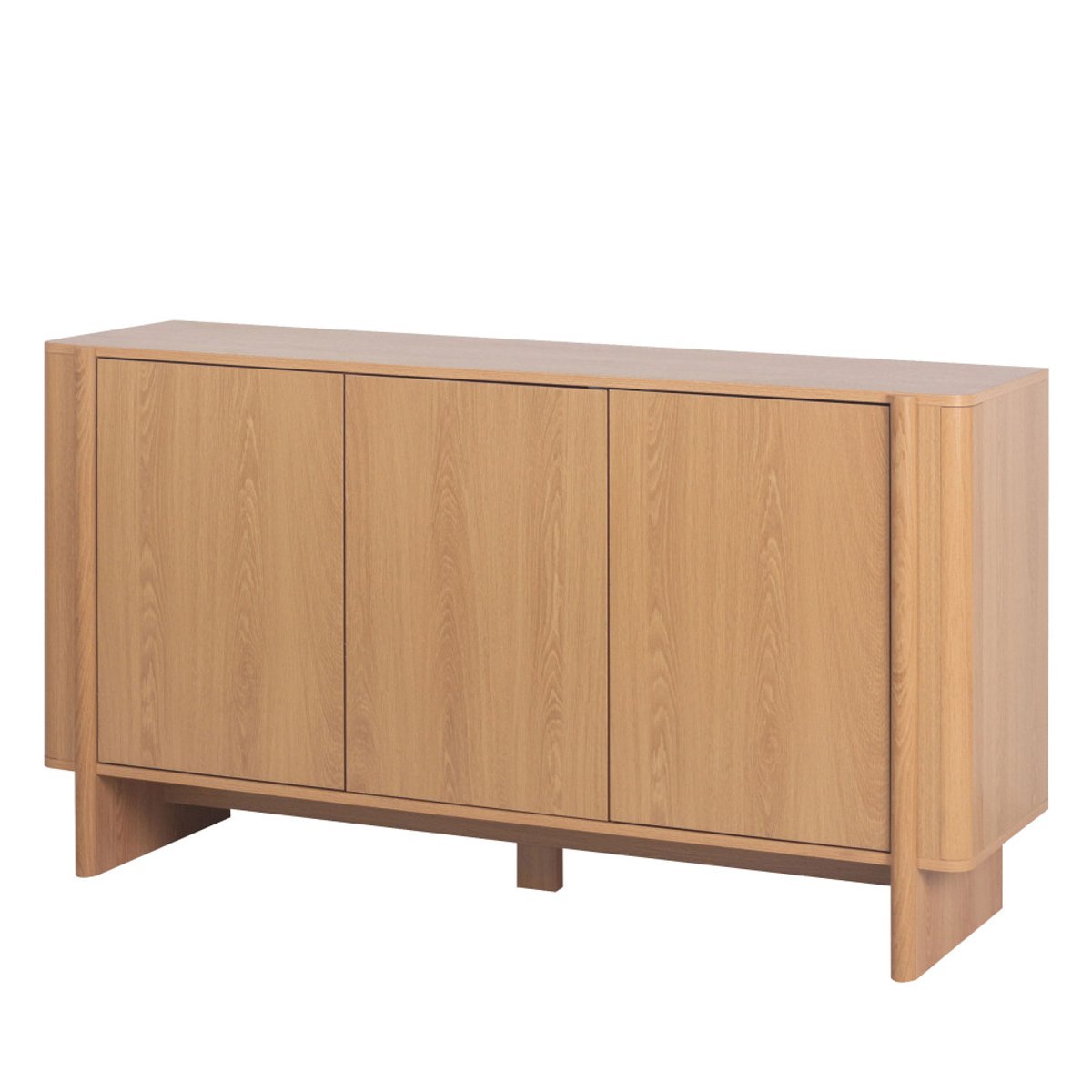Buffet 3 portes en bois L 140 cm- OLI bois clair, DRAWER