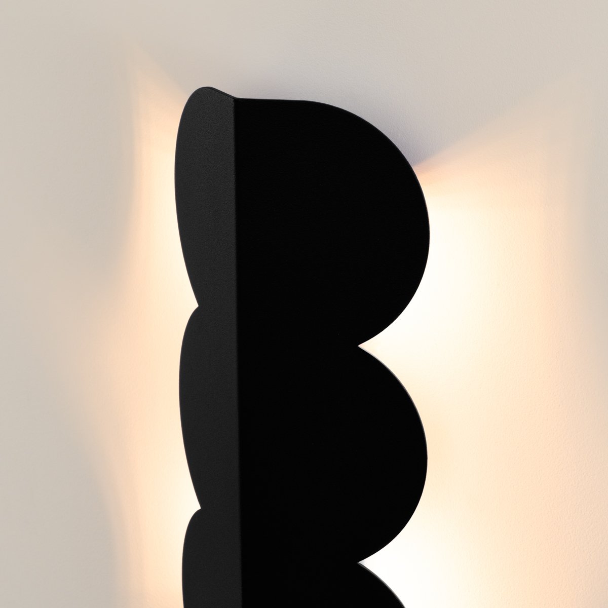 Applique murale Aluminium Noir G9 2 Biscuit noir, EDEN