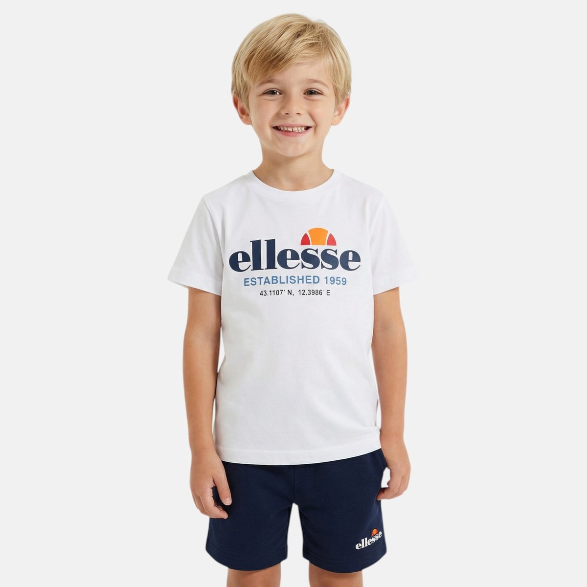 Lot de 2 t-shirts manches courtes et short TEAM bleu marine, ELLESSE