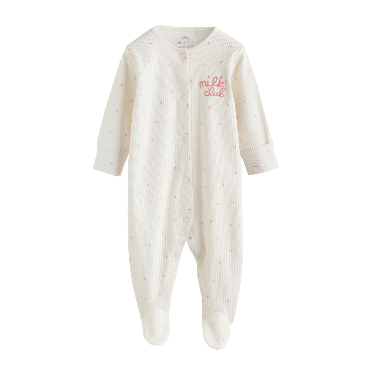 Dors-bien, body, bavoir et bonnet bébé, 4 pcs club du lait à la crème, NEXT