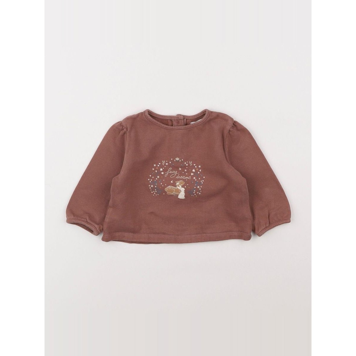 Sweat - Très bon état marron, VERTBAUDET