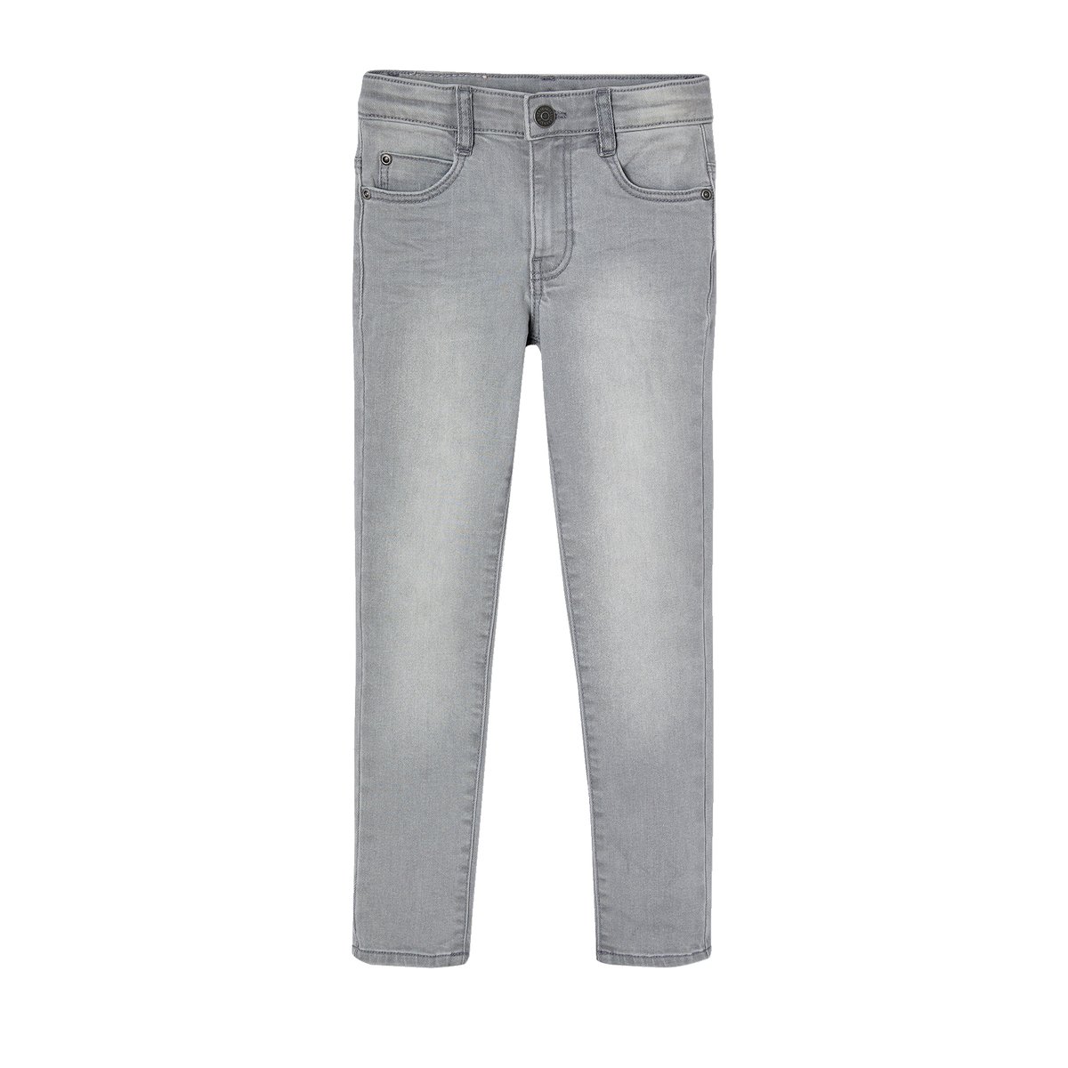 Jean slim MorphologiK "waterless" tour de Hanches FIN denim gris, VERTBAUDET