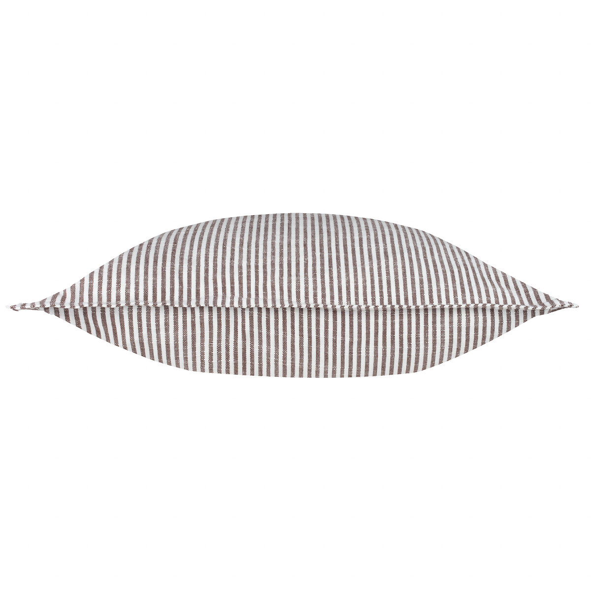 Truro Striped 100% Cotton Filled Cushion chocolate, YARD