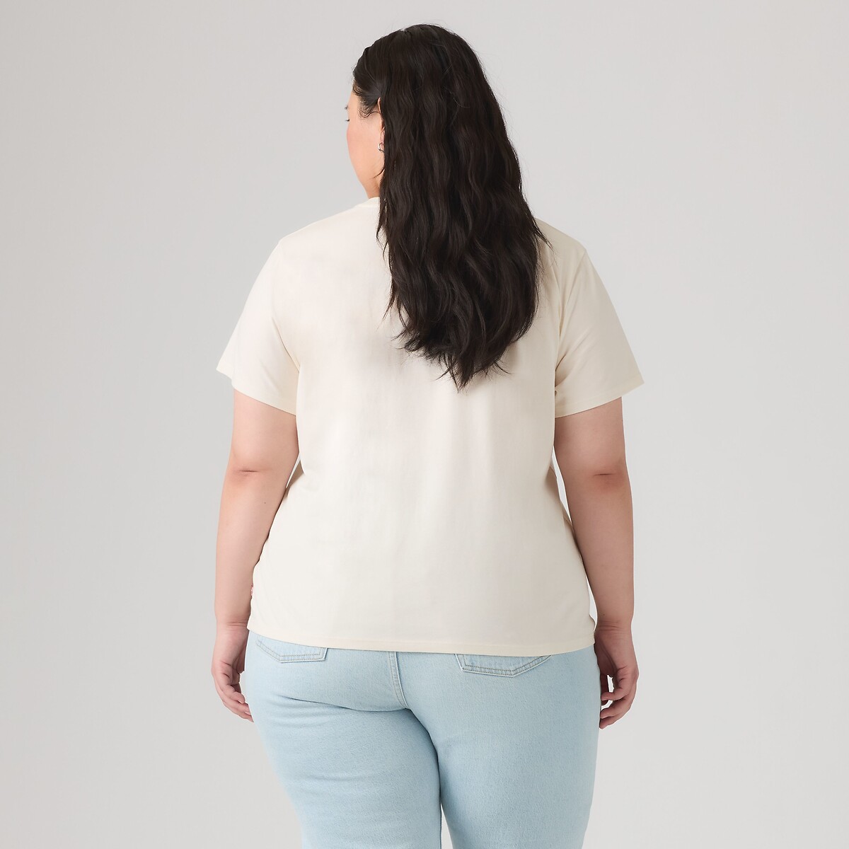T-shirt girocollo maniche corte motivo davanti ecru , LEVI’S PLUS