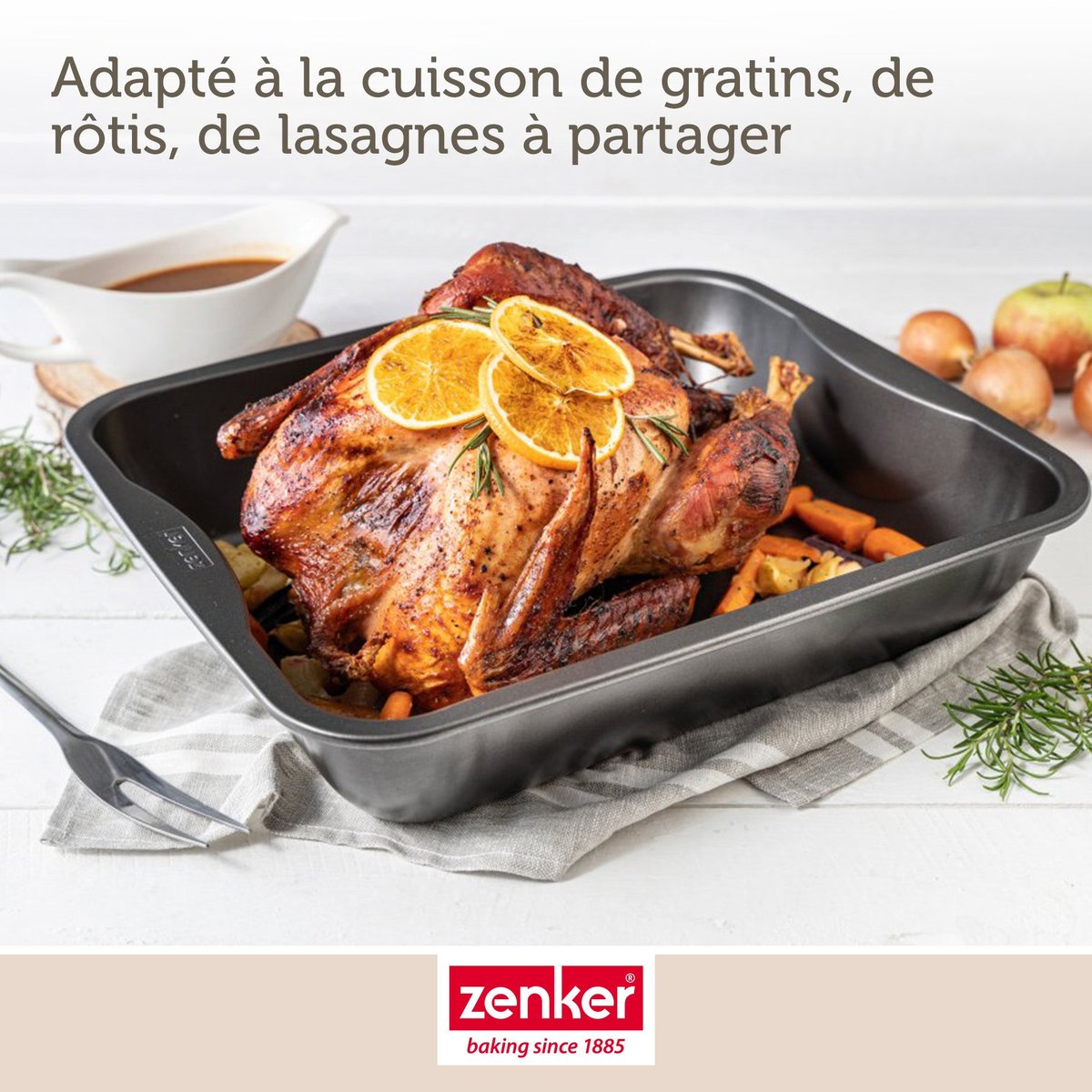 Plat à four XXL rectangle SPECIAL COOKING noir, ZENKER