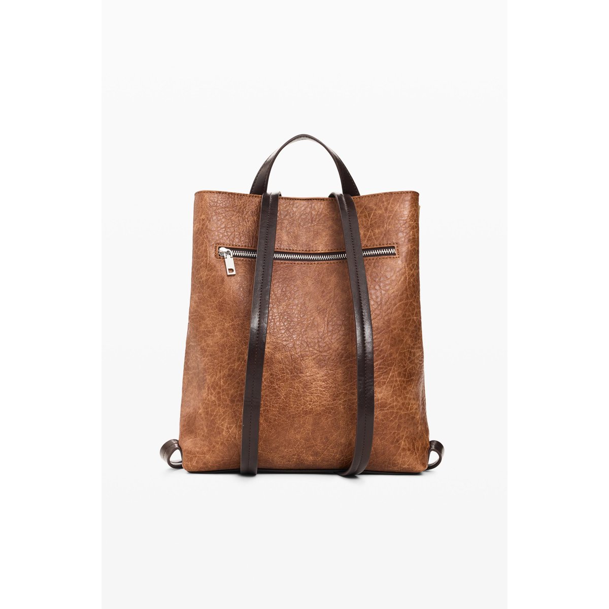 Sac à dos matelassé moyen marron, DESIGUAL