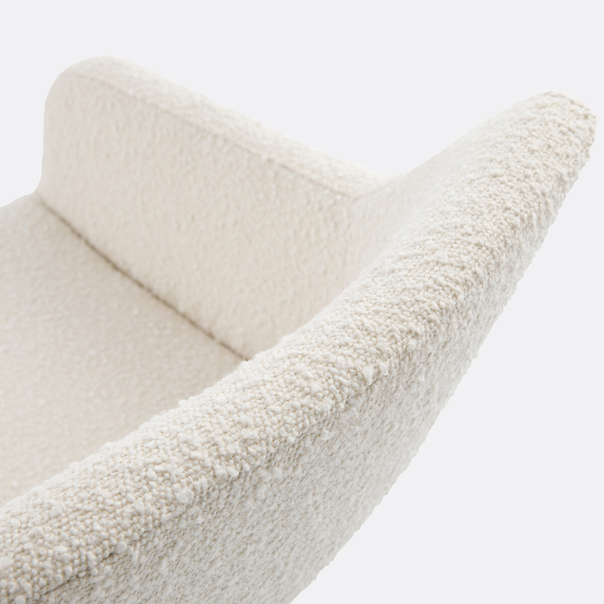 Poltrona da ufficio tessuto bouclé, Esma beige, LA REDOUTE INTERIEURS