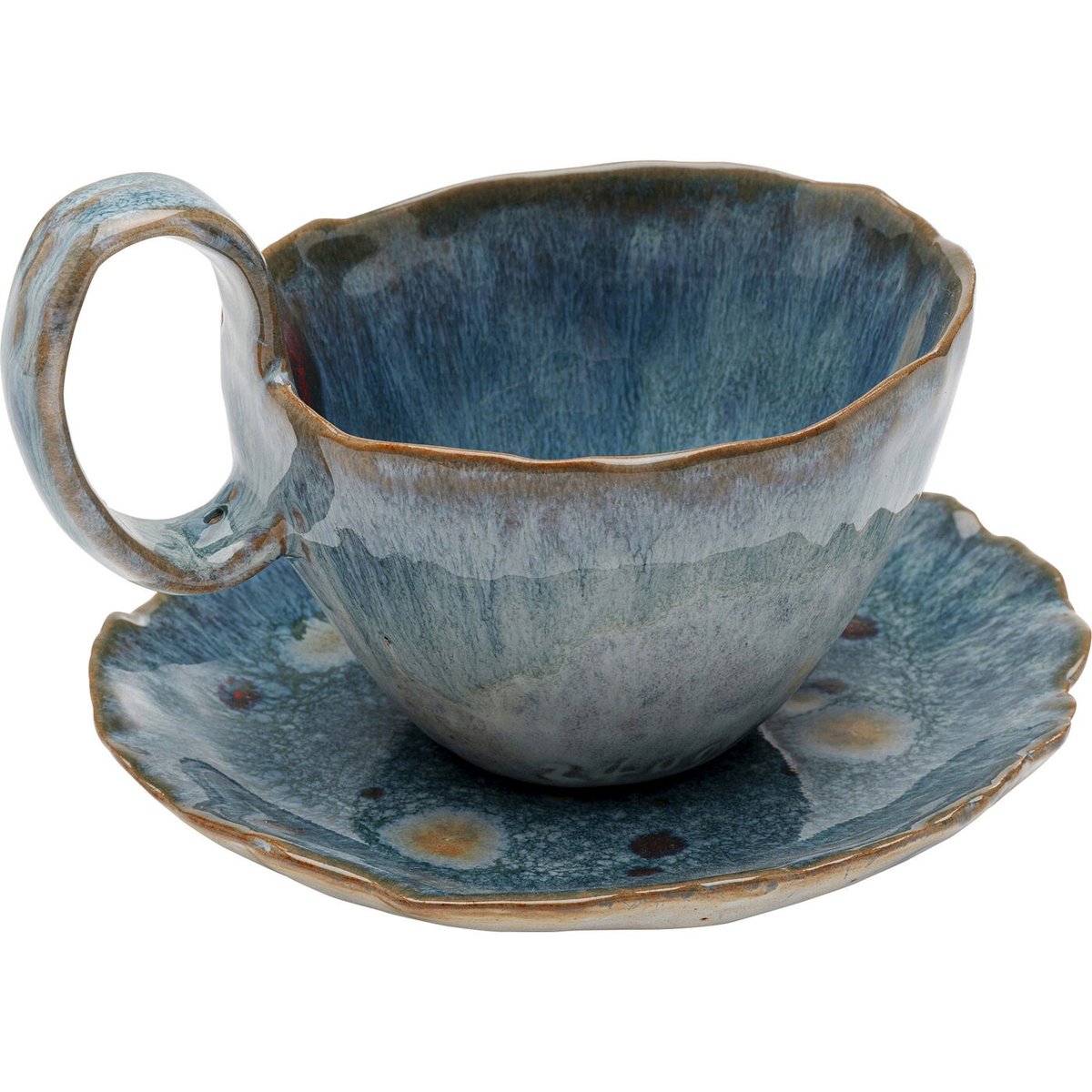 Lot de 6 tasses et coupelles, MINA bleu, KARE DESIGN