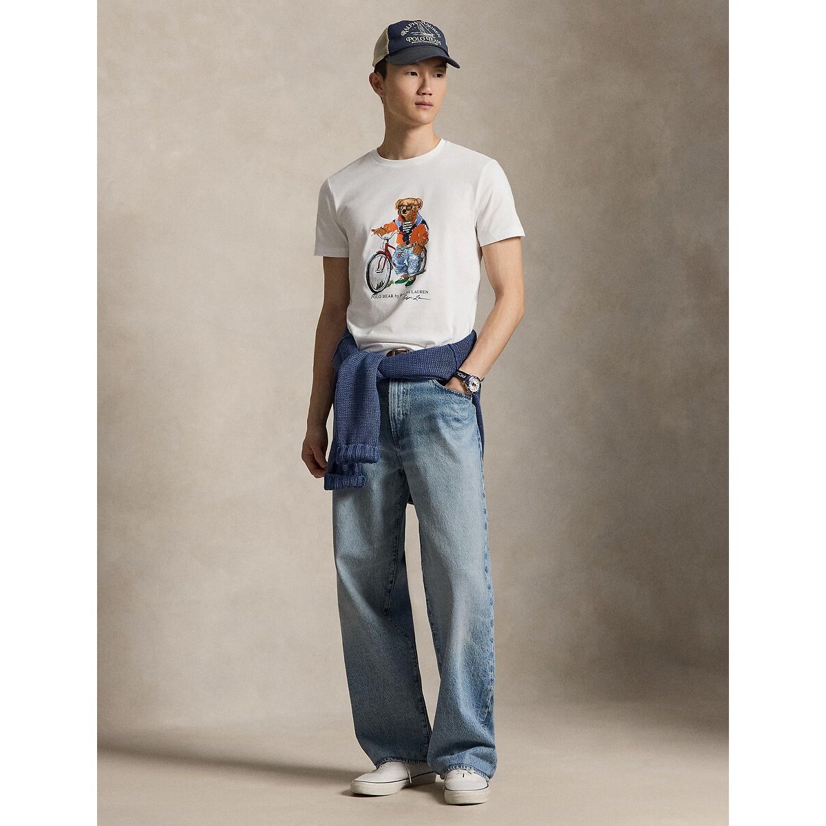 Polo Bear Custom Slim Fit T-Shirt white, POLO RALPH LAUREN