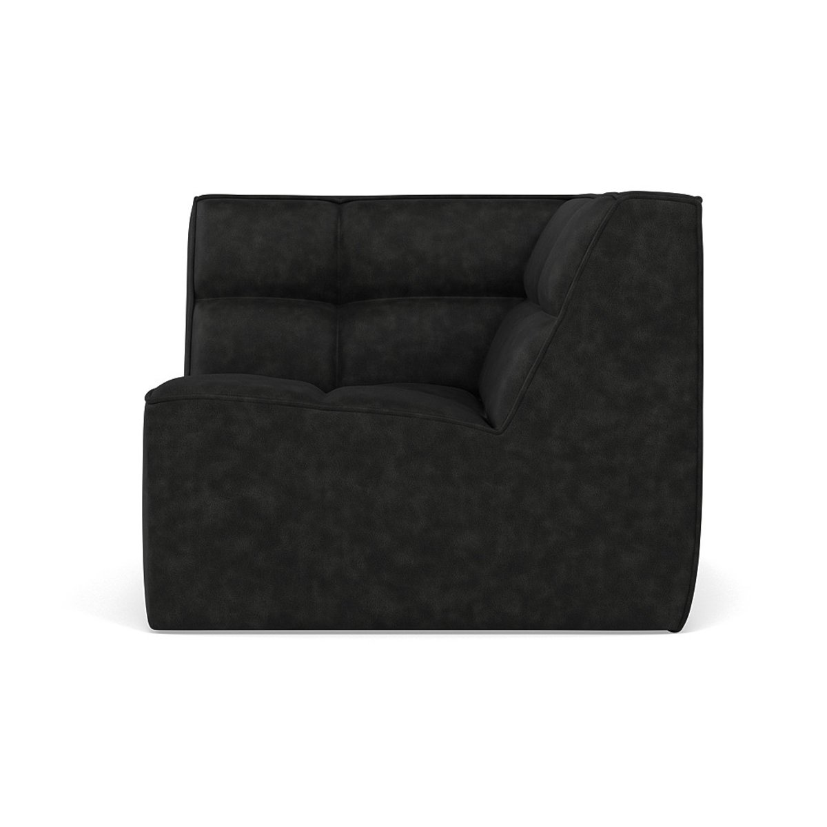 Canapé d'Angle réversible 1 places - ALYA noir, BEST MOBILIER