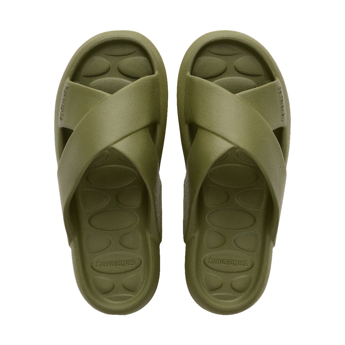 Sandales à Enfiler Slide Candy Pop vert olive, HAVAIANAS