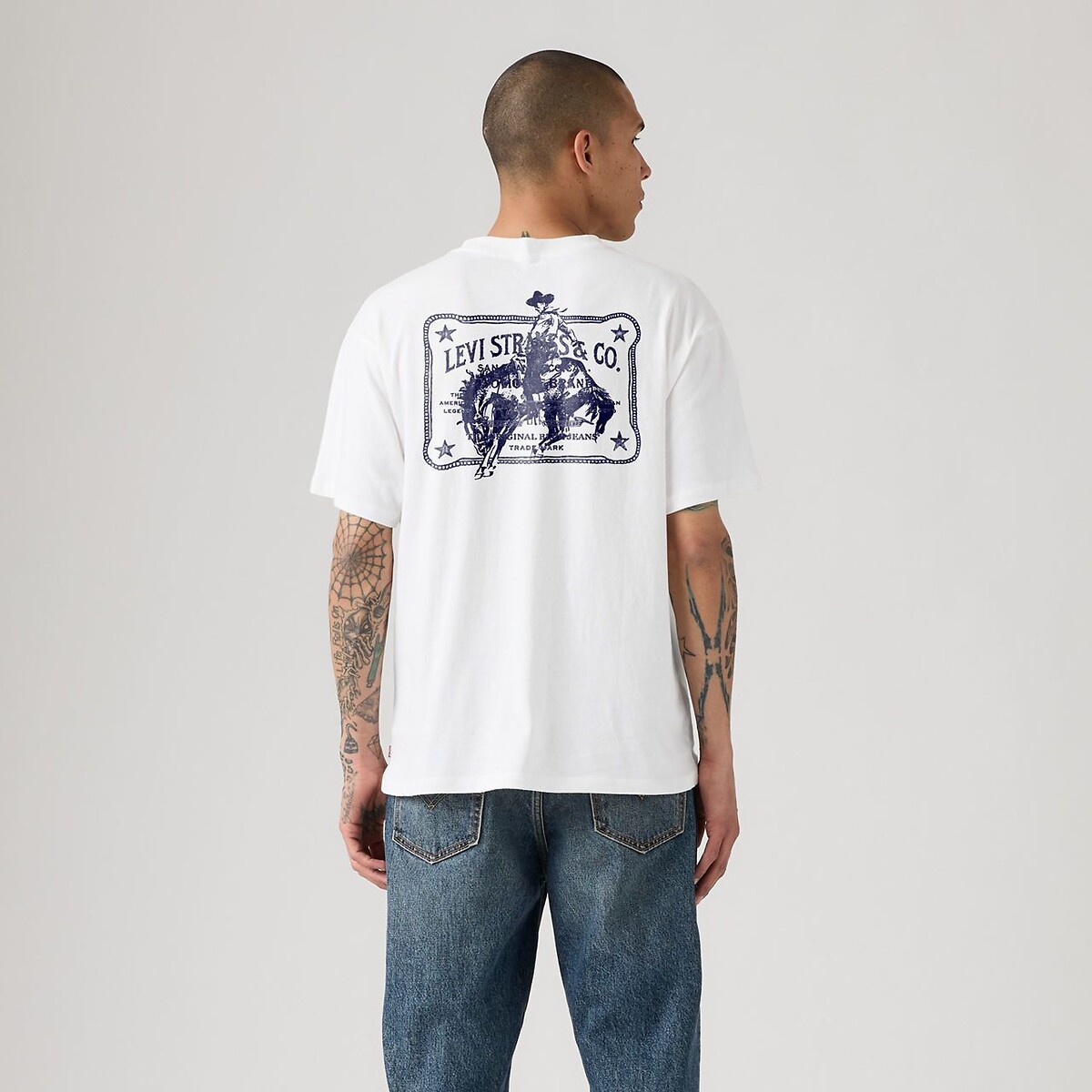 T-shirt manches courtes, vintage, logo au dos blanc, LEVI'S