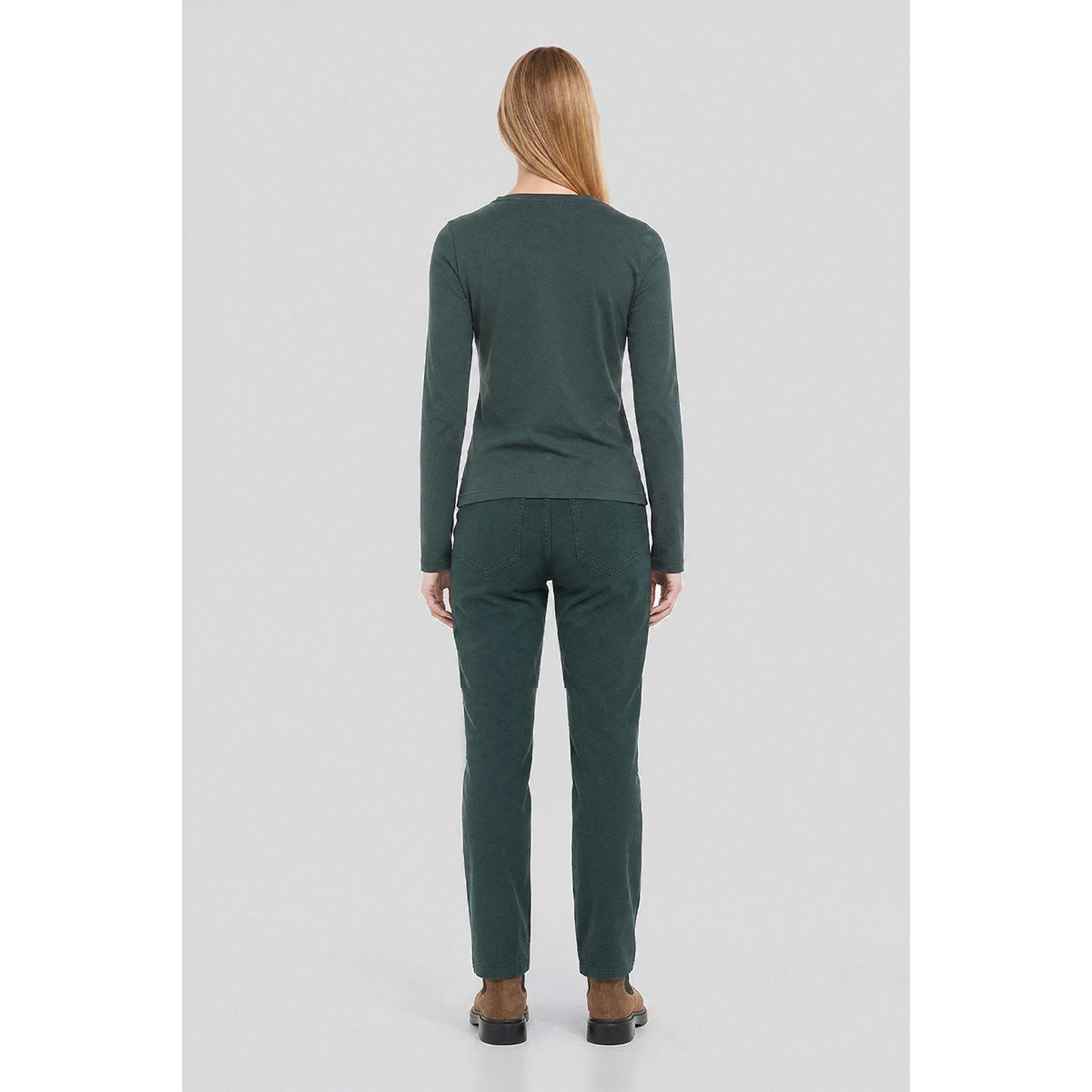 Pantalon droit taille haute effet peau de pêche otranto, ARMOR-LUX