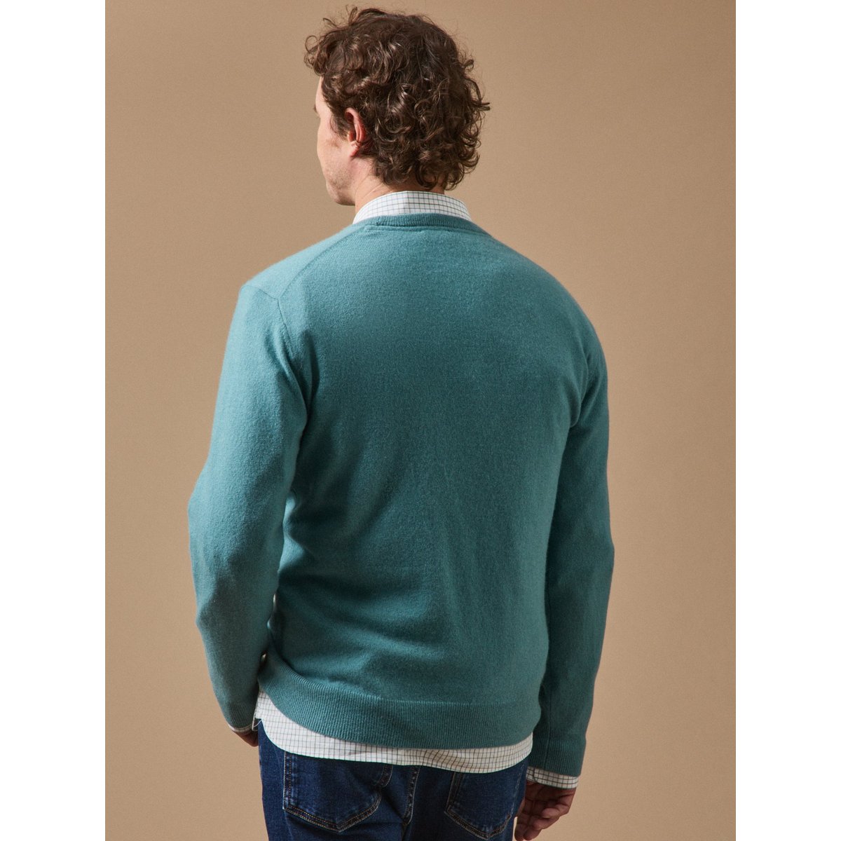 Pull col rond - Collection Cachemire glacier, CYRILLUS