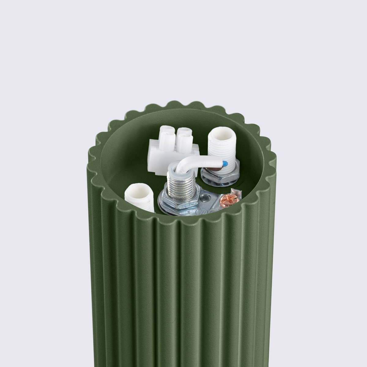 Plafonnier Aluminium Vert Olive G9 1 Halo vert, EDEN