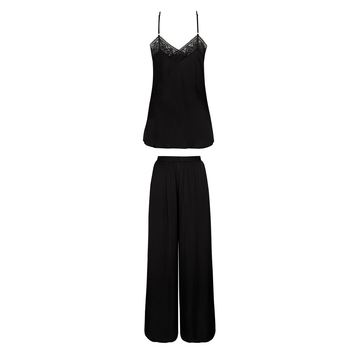 Pyjama pantalon caraco AURUM noir, SELMARK