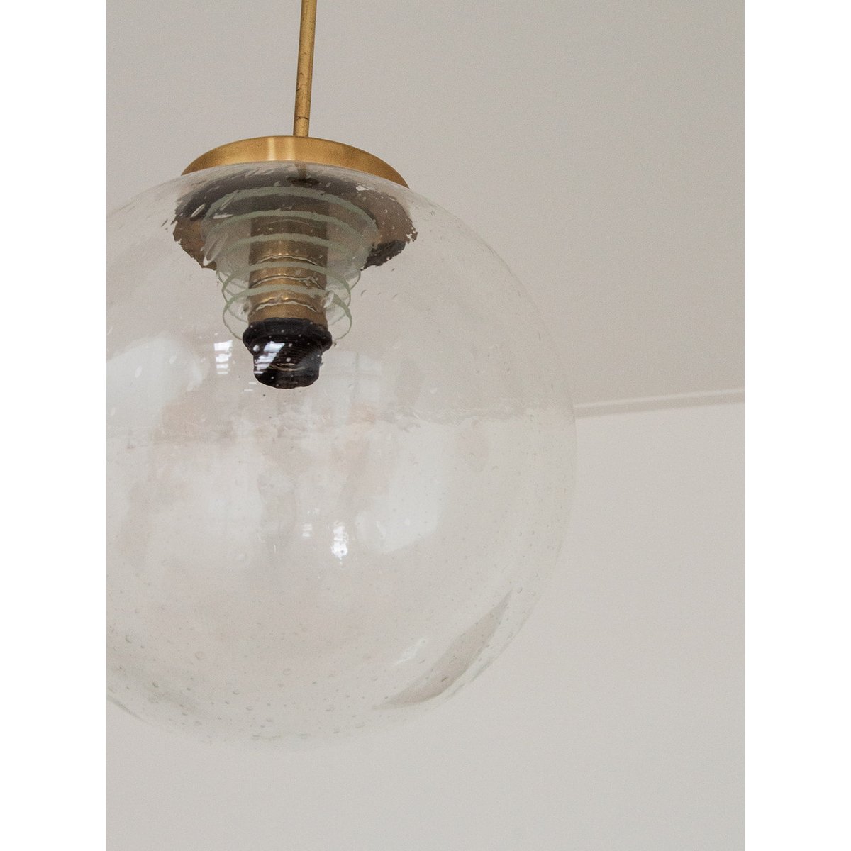Suspension en verre Sonia N°120 - Bon état doré, DEBONGOUT