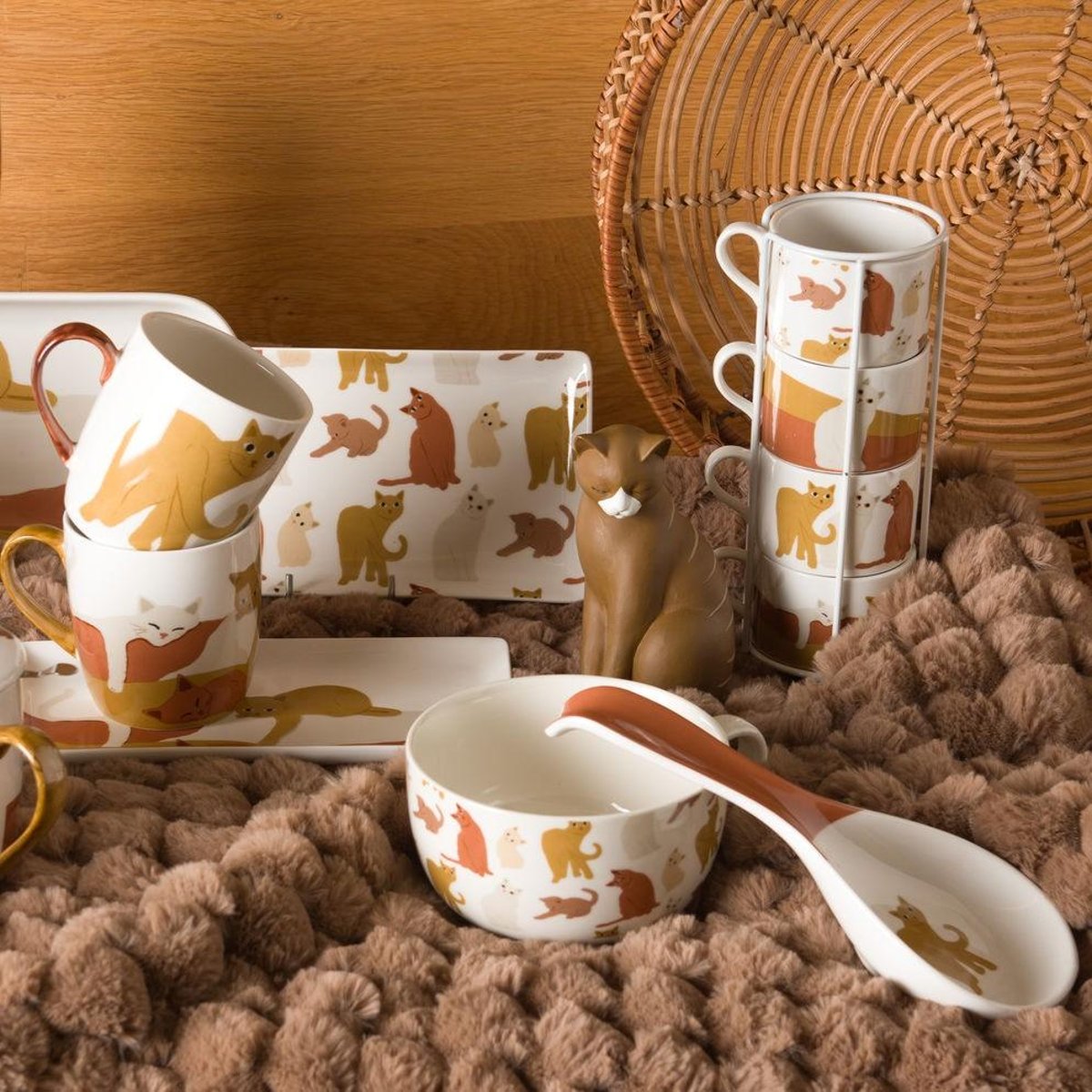 Tasse déjeuner Gustave crème / ivoire, AMADEUS