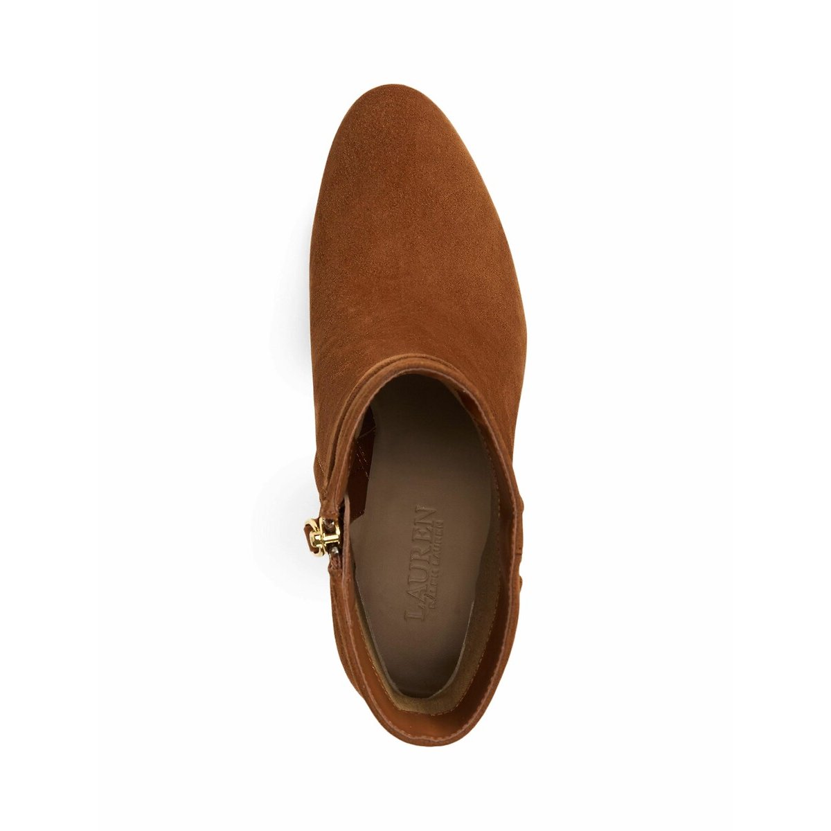 Kellie Suede Ankle Boots with Block Heels tan, LAUREN RALPH LAUREN