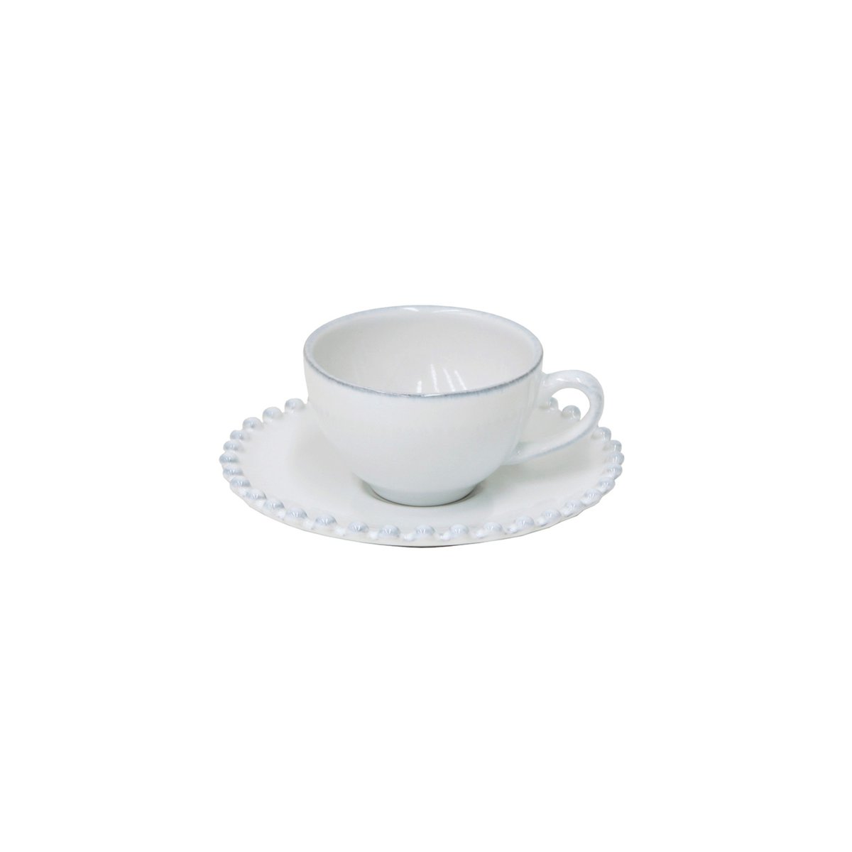 Tasse à Café et Soucoupe Pearl blanc, COSTA NOVA