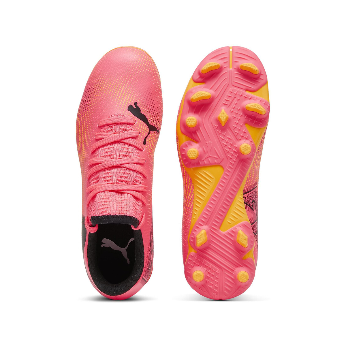 Crampons Future 7 Match FG/Ag Jr rouge orangé, PUMA