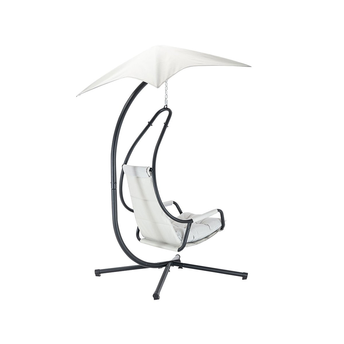 Fauteuil suspendu - COZUMEL noir / beige, LISA DESIGN