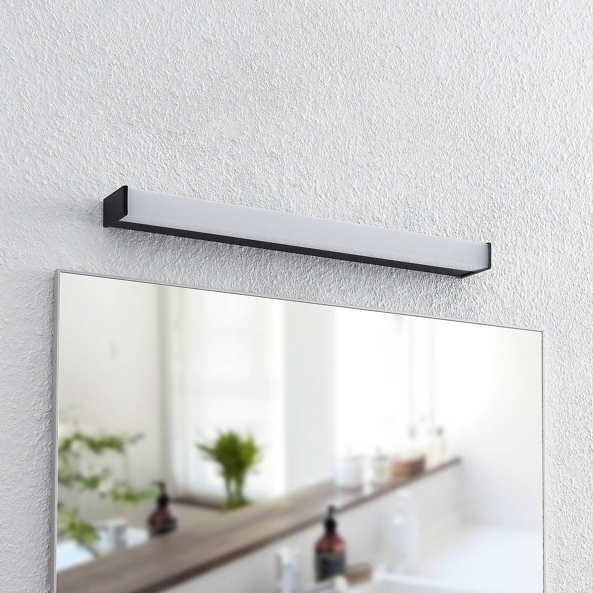 Applique en aluminium moderneLED, Ulisan noir mat, blanc, LINDBY