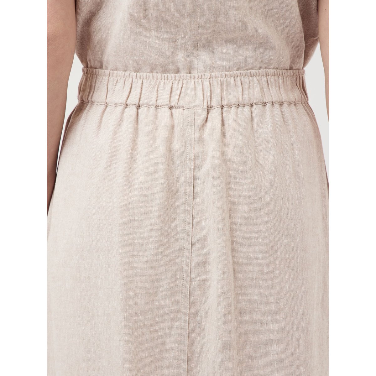 Jupe Longue gris - white pepper1, YAS
