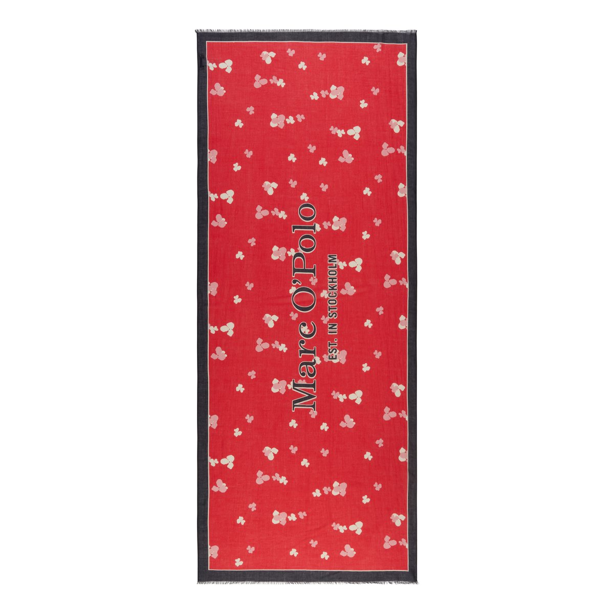 Écharpe à imprimé intégral avec TENCEL™ Modal rouge, MARC O'POLO