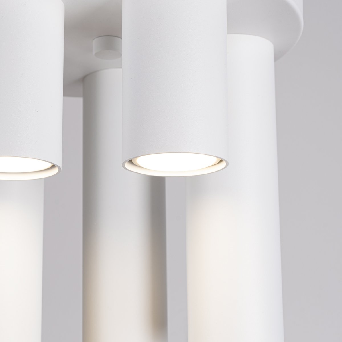 Plafonnier Acier Blanc GU10 5 Lagos blanc, EDEN
