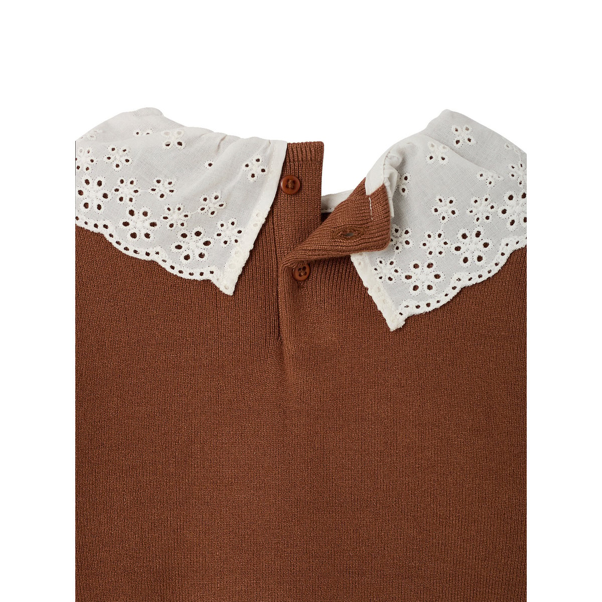 Pull manches longues moka, VERTBAUDET