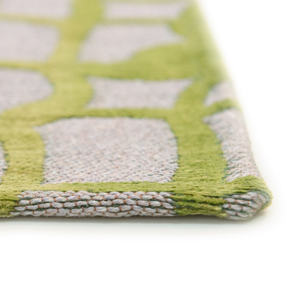Tapis intérieur/extérieur tissé plat FADY vert, NOVATREND