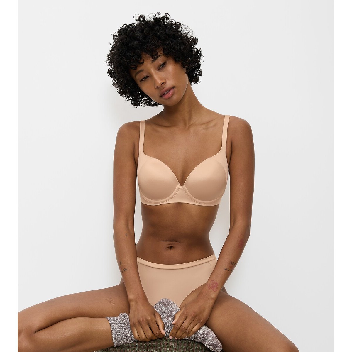 Reggiseno avvolgente Body Make Up Soft Touch beige, TRIUMPH