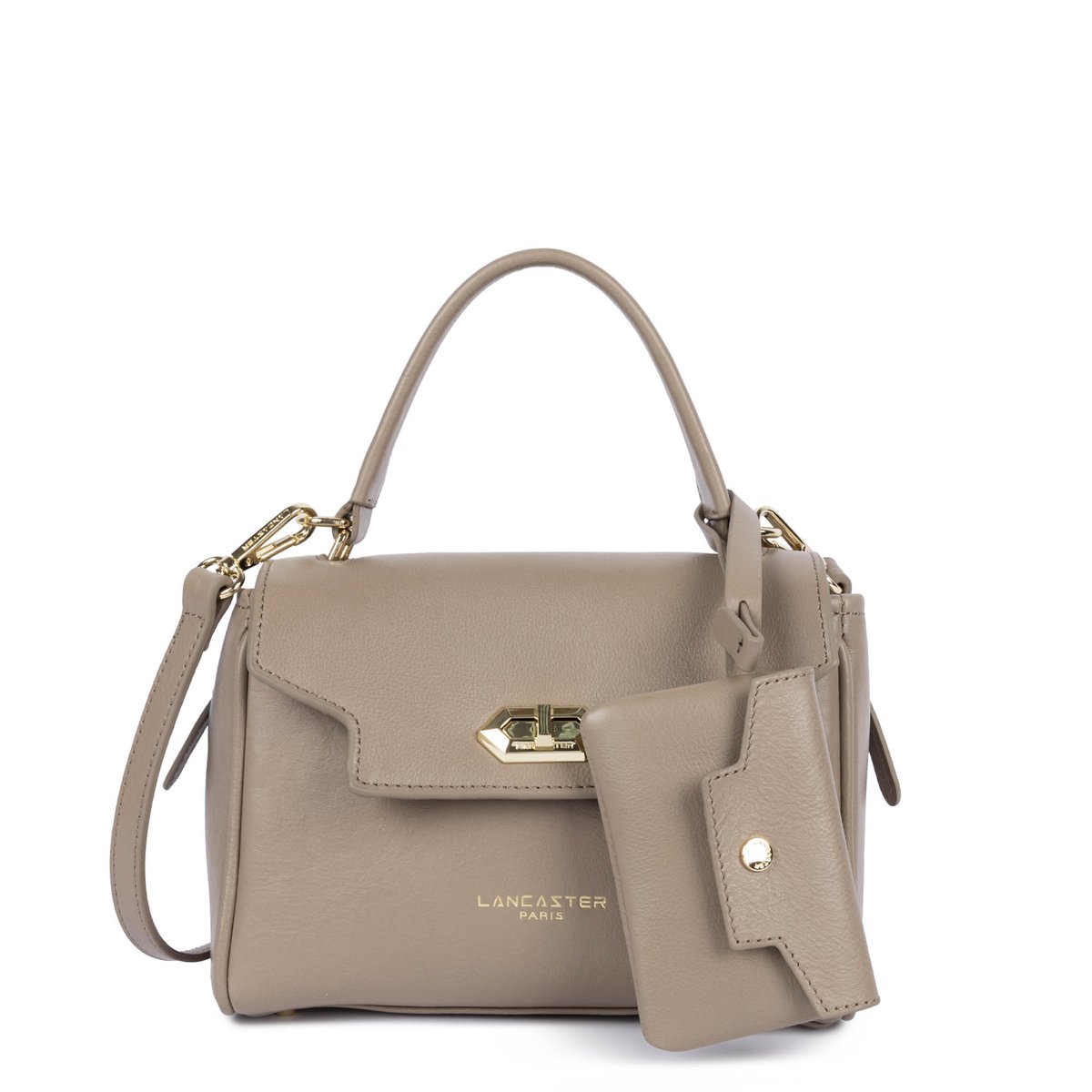 Petit sac à main MADEMOISELLE GRACE sable foncé, LANCASTER