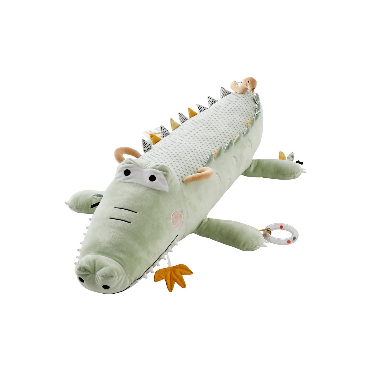 Grande peluche d'activités Crocodile vert, VERTBAUDET