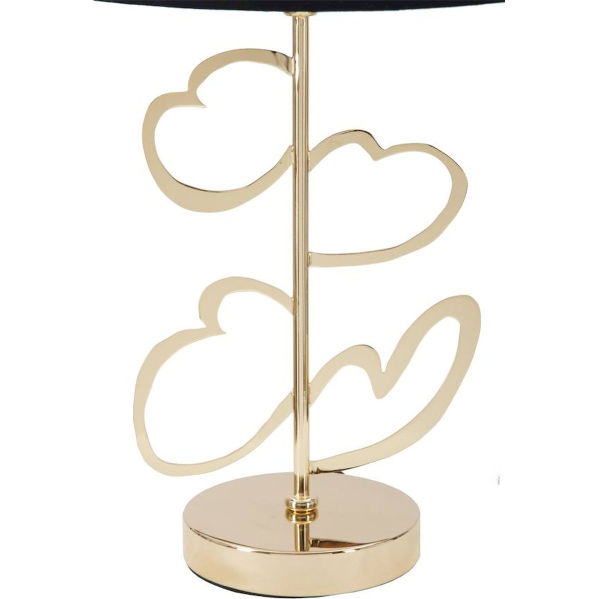 Lampe à poser géométrique en fer GLAM noir et doré, RECOLLECTION