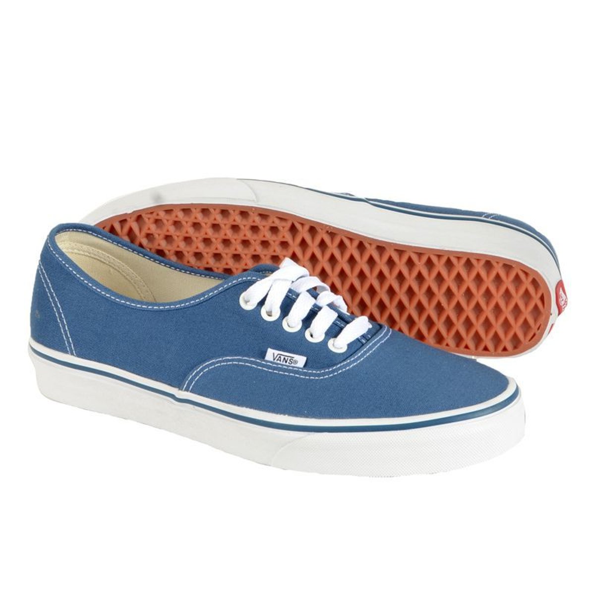 Baskets basses en toile bleu navy / blanc, VANS