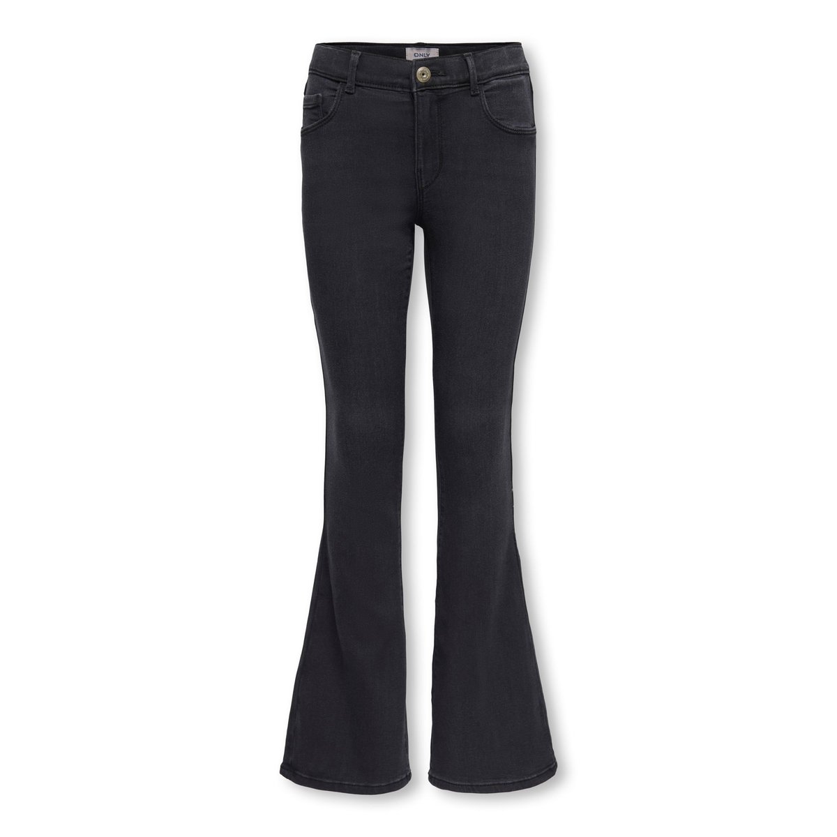 Jean Flared washed black, KIDS ONLY