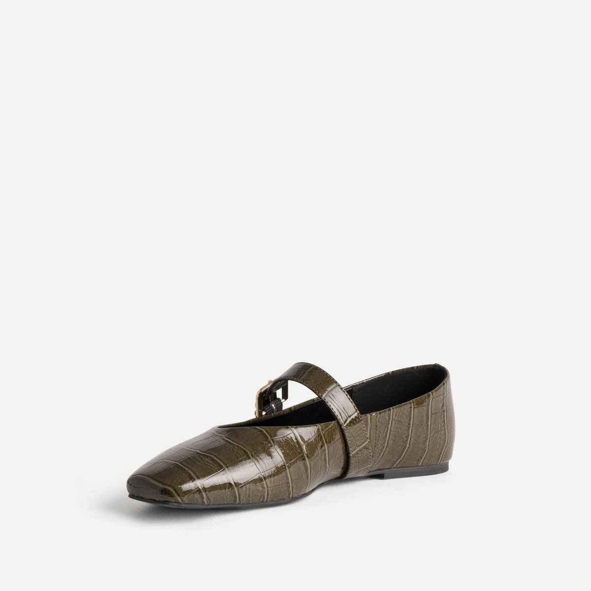 Ballerine BUSHRA vert olive, ERAM