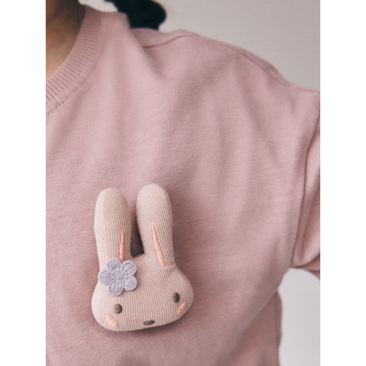 Ensemble haut à manches courtes et jupe tutu lapin rose rembourré, NEXT
