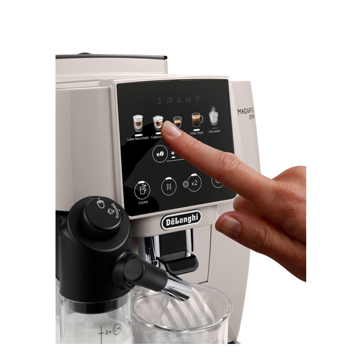 Expresso Broyeur Magnifica Start Color FEB2291.BG Latte Beige Color Latte couleur unique, DELONGHI